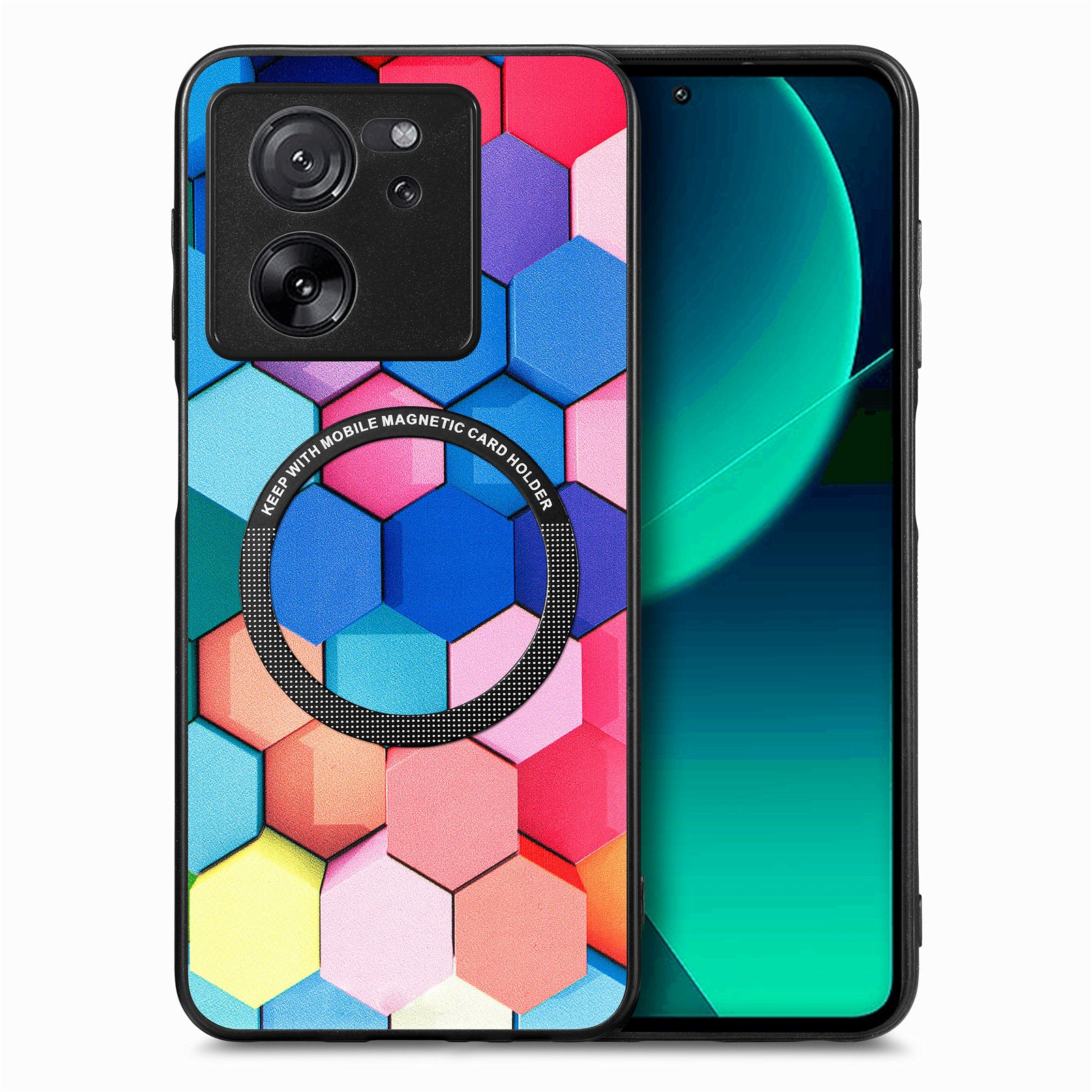 P1 For Xiaomi 13T / 13T Pro / Redmi K60 Ultra Case PU+TPU+PC Pattern Printing Magnetic Ring Phone Cover P1 For Xiaomi 13T / 13T Pro / Redmi K60 Ultra Case PU+TPU+PC Pattern Printing Magnetic Ring Phone Cover